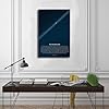 QGVBGF Pale Blue Poster Dot Space Voyager 1 Canvas Poster Wall Art Decor Print Picture Paintings for Living Room Bedroom Decoration 08x12inch(20x30cm) #2