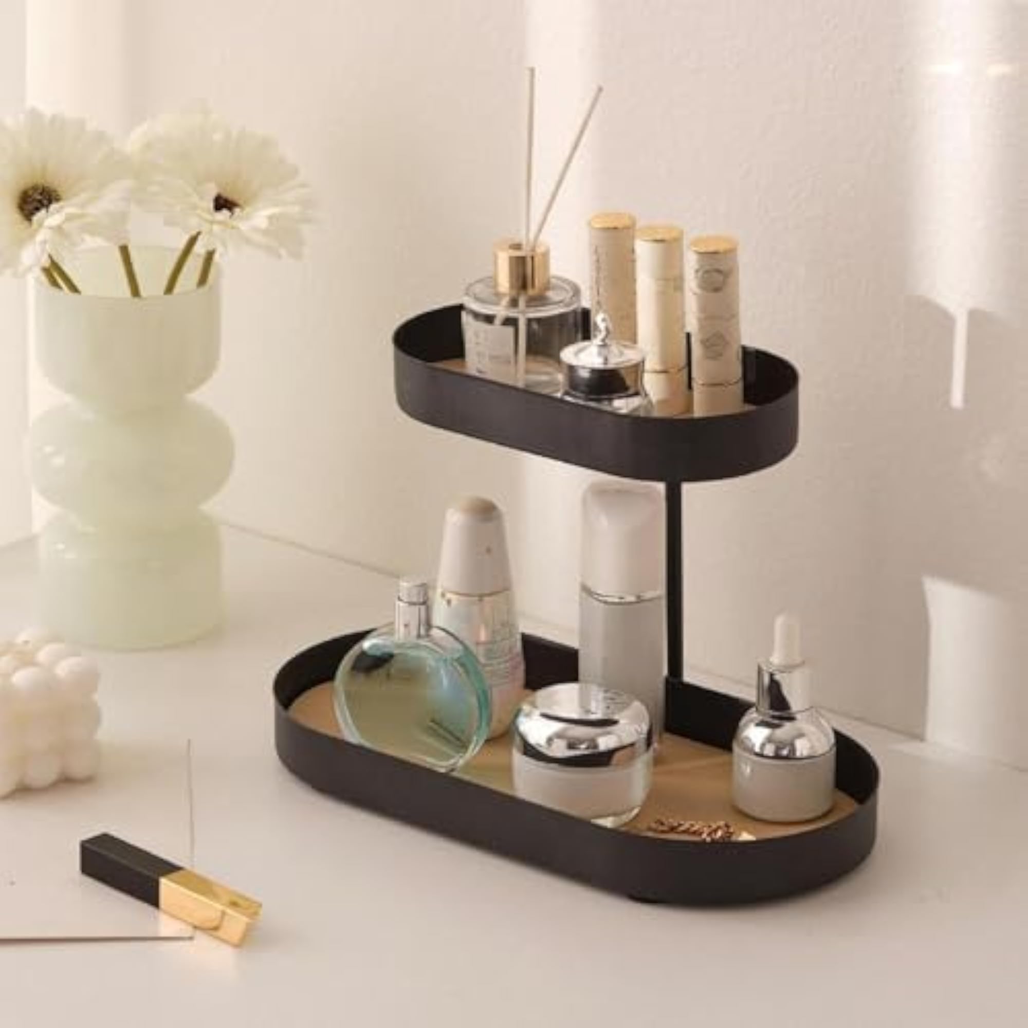 Multipurpose 2 Tier Bathroom Countertop Organizer