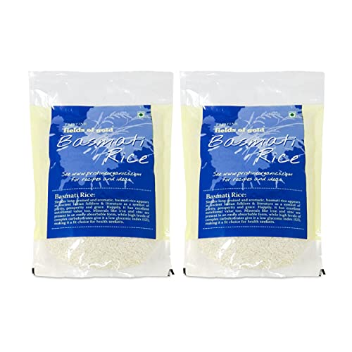 Image of PRISTINE Fields of Gold Basmati Rice, 1 kg (Pack of 2)