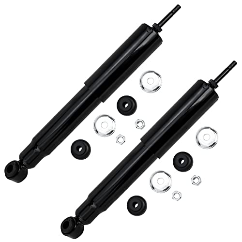 Image of Detroit Axle - 2WD Front 2pc Shock Absorbers for Ford F-250 F-350 Super Duty Excursion E-150 E-250 Econoline Van, 2 Shock Absorbers Set Replacement