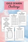 Weihnachtsgeschenke für Teenager -Jungen Geld Sparen Challenge Buch: Monatlicher und wöchentlicher Spar Tracker | 100€, 250€, 300€, 500€, 1000€, ... mehr Ziele: Budget Planner Challenge Deutsch