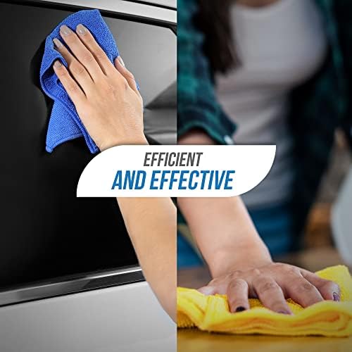 Multipurpose Microfibre Cleaning Cloth | 40cm x 40cm Super Soft, Washable and Lint Free Microfibre Cleaning Cloths for Wiping Your Kitchen, Bathroom, Windows, and Cars (3 Microfibre Cloth)