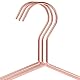 DARUITE Kleiderbügel Metall, 20 Stück Clothes Hanger,Kleiderbügel Rosegold,Klassische Kleiderbügel Edelstahl,Stabil rutschfest Coat Hanger für Anzug,T-Shirt,Jacke,Hosen und Hemden(42 cm)