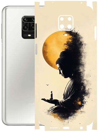 Image of AtOdds - Full Body Back Screen Guard Protector Film - Lamination Wrap Skin Sticker Compatible with REDMI Note 9 PRO MAX | Scratchproof Matte Finish (Divine)