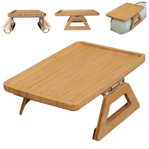 Plateau à bras de canapé pour dîners télévisé table pliable clipsable