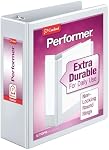 Hauts 67524 Cardinal BasicSelect Autres qu'à l'intérieur ClearVue Binder rond à anneaux, 3-Inch Capacité, taille de la lettre (blanc)