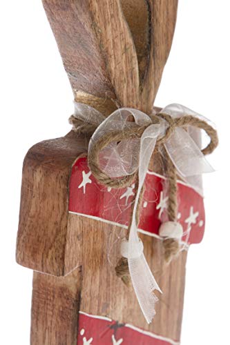 My Flair Christmas Figurine, Wood, red/White, s.h. Artikelmaße - Image 2