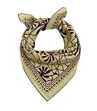 STARWHISPER Multicolored 22''x22'' Cotton Bandana for Women and Men Multi-purpose Headband Hair Scarf Protective Coverage (S8-Sunny Swirl)