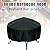 yimzitt Fire Pit Cover Round Waterproof Fire Pit Bowl Cover Windproof Anti UV Firepit Covers with Drawstring Full Coverage Patio Outdoor Fireplace Cover