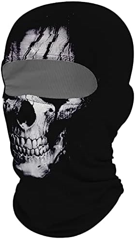 Balaclava Skull Ghosts Full Face Mask for Halloween Party Windproof Ski Mask Motorcycle Face Masks Hood for Outdoor Sport (YMX2022089TT)