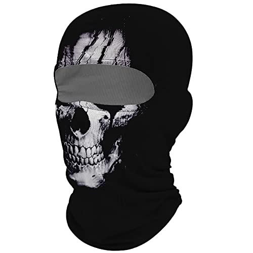 Balaclava Skull Ghosts Full Face Mask For Halloween Party Windproof Ski Mask Motorcycle Face Masks Hood For Outdoor Sport (Ymx2022089Tt) #TOP1