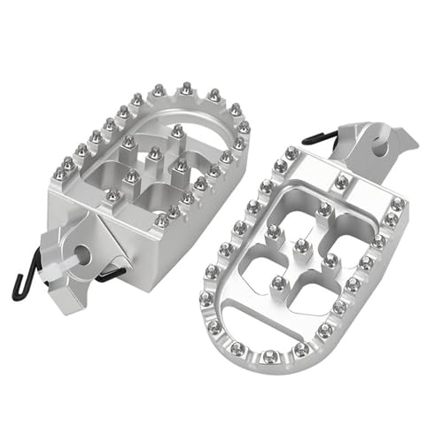 Repose-pieds de moto anti glisse pour kawasaki klr650 tusk silver