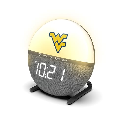 SOAR Collegiate Sunrise Alarm Clock, West Virginia Mountaineers