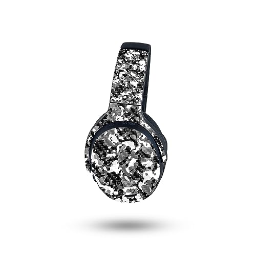 Image of MightySkins Carbon Fiber Skin Compatible with Skullcandy Crusher ANC 2 - Black Modern Camo | Protective, Durable Textured Carbon Fiber Finish | Easy to Apply