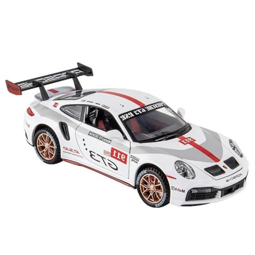 Image of Die Cast Porsche Car Toy | 1:32 Scale Metal Diecast Model Car for Kids with Openable Doors, Light & Engine Sound | Pull Back Action Realistic Collectible Vehicle Boys Toys for Kids