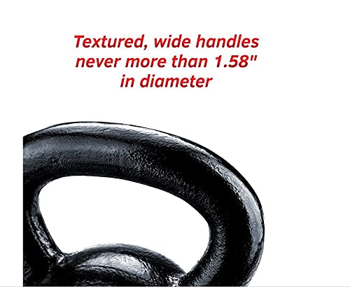 Image of Jimwalt Heavy Duty Enameled Cast Iron Kettlebell | Smooth Non-Slip Grip, Chip-Resistant Coating | Perfect for Strength Training & Home Gym (Enameled Coated 4KG)