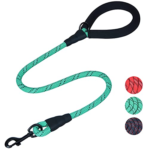 VIVAGLORY Rope Dog Leash Roperex Pet Leash, 1/2IN x 3FT, Turquoise by VIVAGLORY - Used condition - CA$15.29