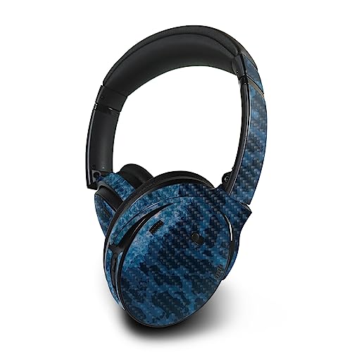 Image of MightySkins Carbon Fiber Skin Compatible with Bose QuietComfort 45 Headphones Ocean Waves | Protective, Durable Textured Carbon Fiber Finish | Easy to Apply | Made in The USA