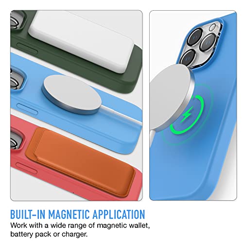 Image of Trianium [6 in 1 Designed for iPhone 14 Pro Max Case Silicone (Blue), with 3 Pack Screen Protector + 2 Pack Camera Lens Protector, Bundle Protection Kit HD Tempered Glass Cover 6.7 Inch 2022