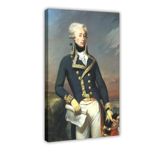 Toile Lafayette 40,6x61 cm de qualité musée avec cadre de suspension
