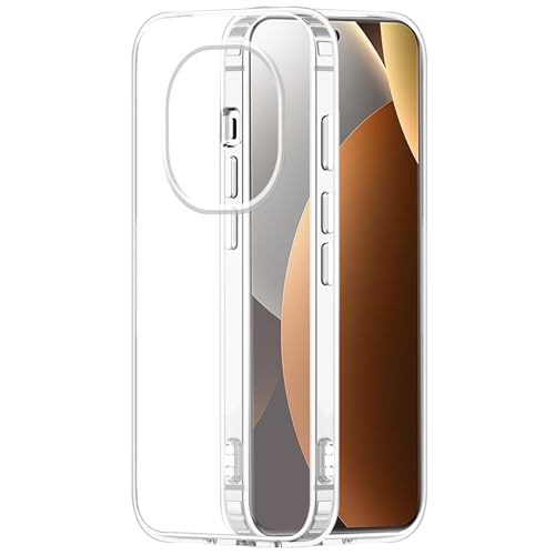 Image of Amazon Brand - Solimo Compatible with Redmi Note 15 Pro 5G Case Cover Transparent Non-Slip Hard PC Shockproof Bumper Protective Back Cover - Clear