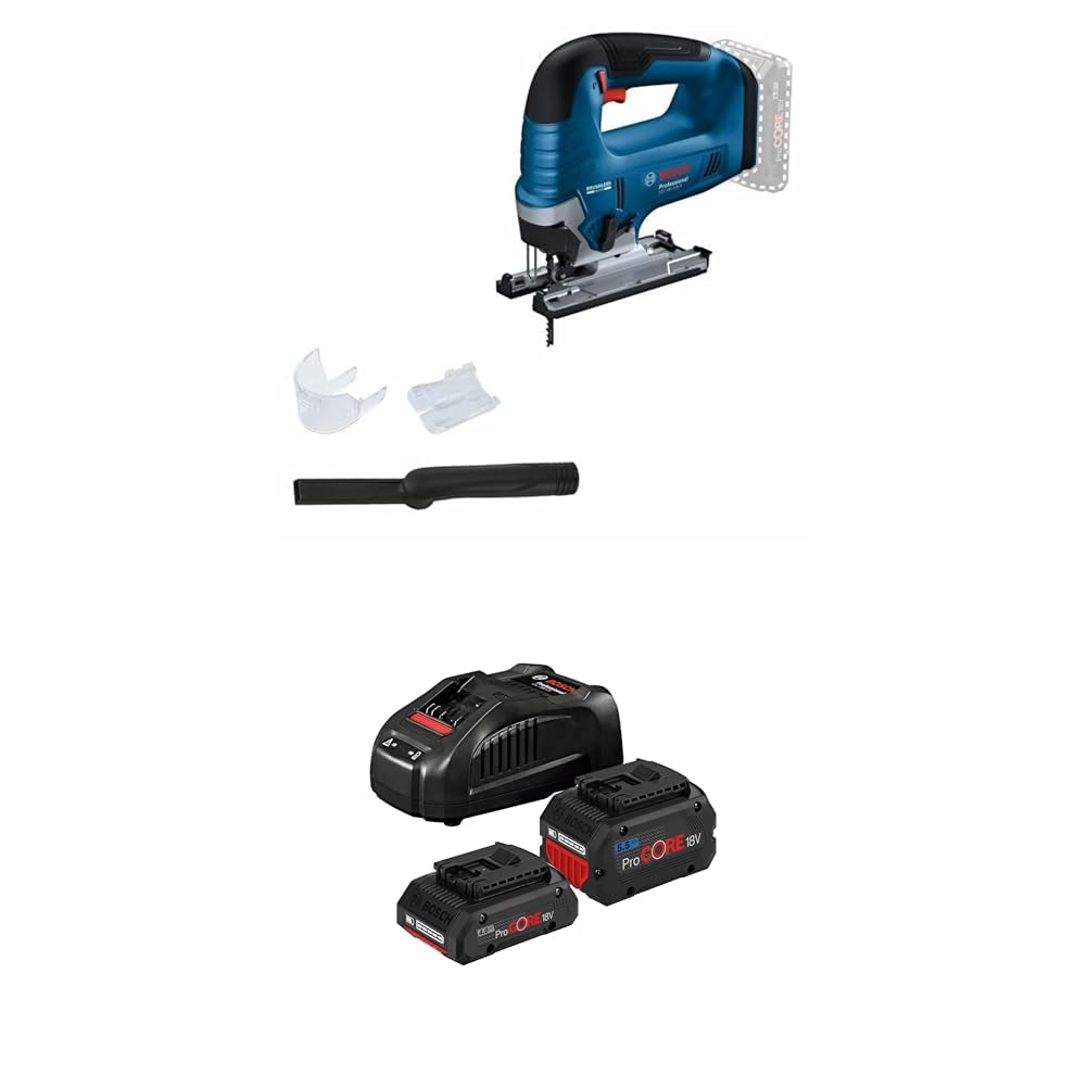 Bosch Professional GST 18V-125 B scie sauteuse sans fil ProCORE18V pour coupe biaise 45°