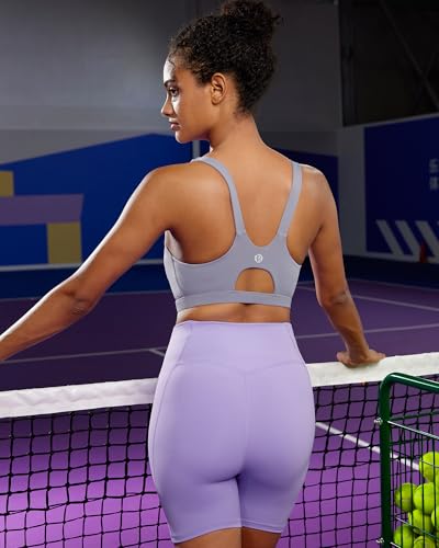 Image of RUNNING GIRL Sports Bra for Women High Support, Molded Cup High Impact Sports Bras for Women with Sewn in Pads