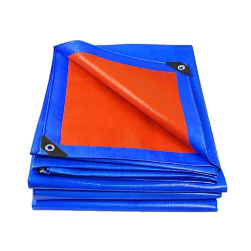 Lona de protección universal impermeable azul de 100x460 cm para leña 2