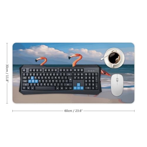 Pad Mouse Grande Estilo Pink Flamingo 30x60cm miniatura 2