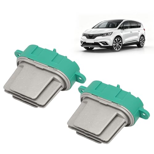 Fraylis Lot de 2 résistances de moteur de ventilateur de chauffage 7701207453 pour Espace 4 2002-2022 Résistance moteur de ventilateur de chauffage 52492365