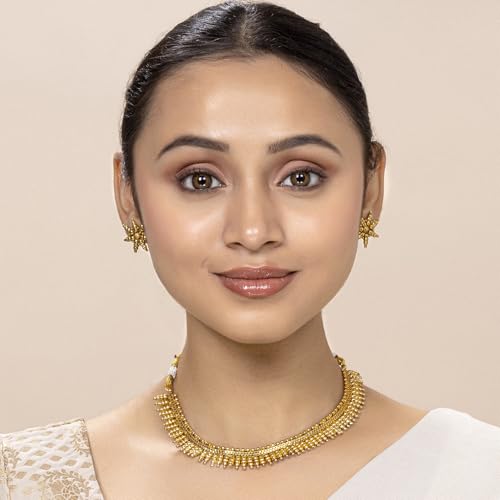 Image of Peora Traditional Gold Plated Bridal Jewellery Set Gift for Women