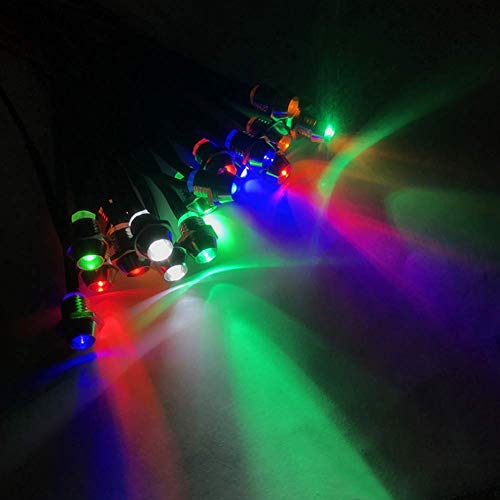 Amotor 10 Pcs/Lot Led Indicator Light Lamp Pilot Dash Directional Car Truck Boat Blue Red Green Yellow White (Tricolor) #TOP2
