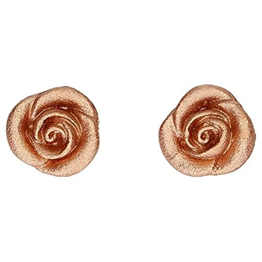 FunCakes Marzipan Dekorationen Rosen Bronze-Gold: Gebrauchsfertig für die Kuchendekoration, perfekt für Cupcakes, Muffins und mehr, glutenfrei zertifiziert, Set / 6