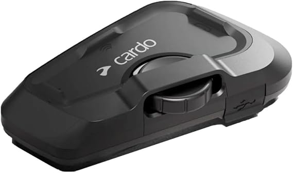 Cardo Systems FREECOM 2X Motorcycle 2-Way Helmet Bluetooth Communication System Headset Intercom, Universal Bluetooth Connectivity, Waterproof, 40mm Speakers - Dual Pack