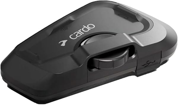 Cardo Systems FREECOM 2X Motorcycle 2-Way Helmet Bluetooth Communication System Headset Intercom, Universal Bluetooth Connectivity, Waterproof, 40mm Speakers - Dual Pack
