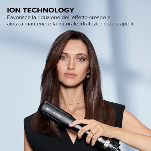 Bellissima Imetec AirSleek - Piastra asciugacapelli 2 in 1 ad Aria, Asciuga e Stira Capelli Bagnati. Capelli Lisci e Protetti Senza Calore Estremo. Tecnologia a Ioni, Rivestimento Ceramica & Cheratina - 4
