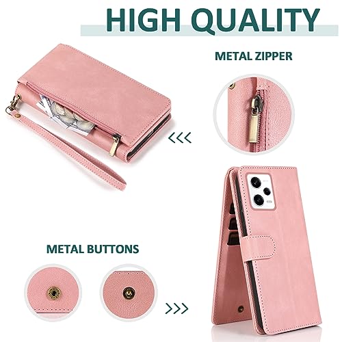 Funda libro Redmi Note 12 Pro Plus 5G ideal para viajes con protector y billetero 4