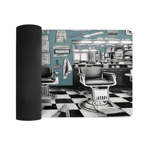 Pad para Escritorio Barber Shop con Base de Goma 30x60 cm miniatura 3