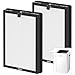 2 Pack K1 Replacement Filter Compatible with LUNINO K1 Air Purifier, Double-Sided Filters for Home Large Room Up to 2600 Ft², H13 True HEPA and Activated Carbon Filter