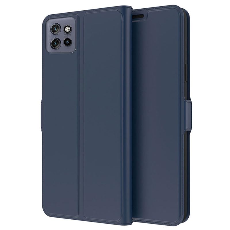 for Motorola Edge 60 Neo 5G Case Shockproof TPU Inner Shell Leather Phone Cover Card Slot - Blue