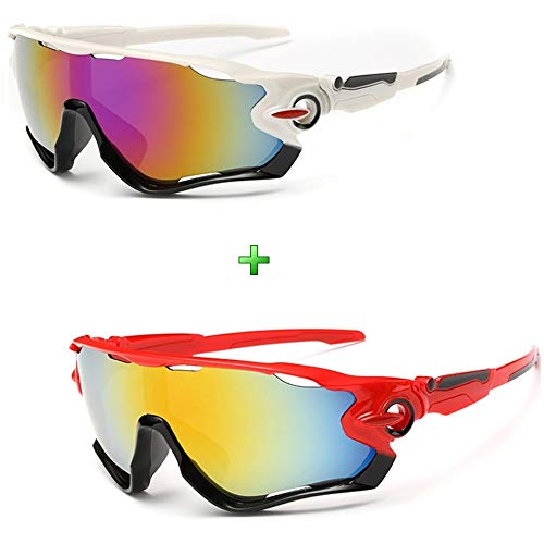 Óculos Esportivo Bike Ciclismo Espelhado Kit 2 Unidades