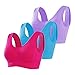 1 jeu de 3pcs femmes soutien-gorge de sport Poids léger Soutien-gorge de fitness rembourré sans armatures pour femmes pour Fitness, Sports, Yoga