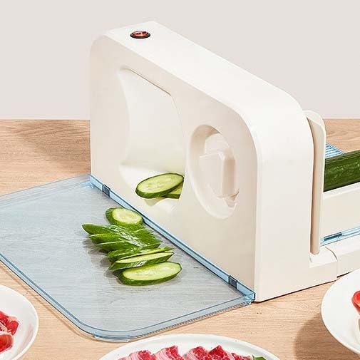 Cortadora eléctrica plegable para carne con grosor ajustable miniatura 6