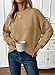 EVALESS Fall Sweaters for Women Trendy 2025 Cute Lightweight Long Sleeve Round Neck Knit Pullover Tops Light French Beige M