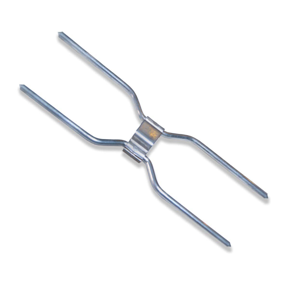 GOLDMAN SERVICE | Kit de piques à volailles en acier, outil fourche pour grills professionnels rotatifs. Pièce de rechange universelle avec double agrafe centrale et 2 côtés avec vis.