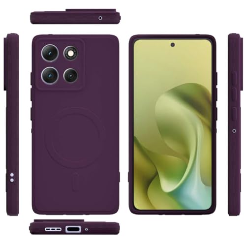 Image of Back Cover | MagFit Ring Design (Non-Magnetic) | Shockproof Protection | Anti-Slip Grip | Raised Camera Edges | Slim Protective Case for Motorola Moto G86 5G / G86 Power 5G (Purple)