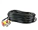 25 Feet Pre-made All-in-One BNC Video and Power Extension Cable with Connector for CCTV Security Camera (Black, 25 feet)