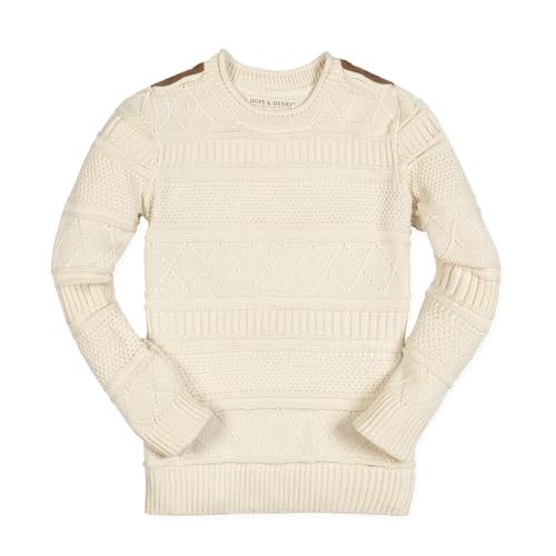 Image of Hope & Henry Boys' Long Sleeve Crew Neck Pullover Sweater