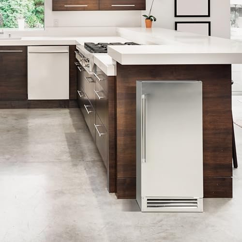 Fabricadora de hielo Avanti Elite 49 lbs, acero inoxidable miniatura 3