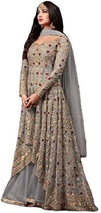 Ready to Wear Indian Pakistani Style Embroidered Koti Salwar Kameez Salwar Suit for Women